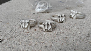 SHIN silver rings