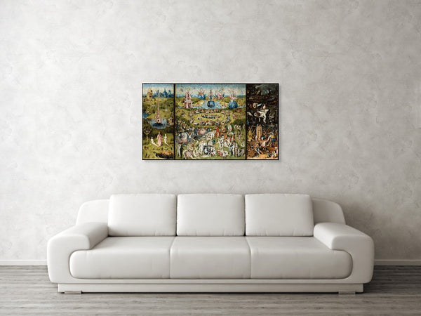Tribute to Bosch - Canvas Print - ALEFBET - THE HEBREW LETTERS ART GALLERY