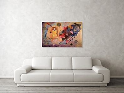 Tribute to Kandinsky - 2 - Canvas Print - ALEFBET - THE HEBREW LETTERS ART GALLERY