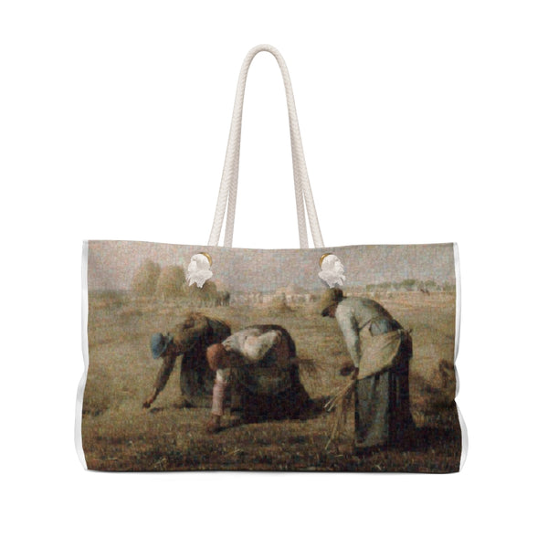 Millet the gleaners Weekend tote bag, photomosaic by Gabriele Levy