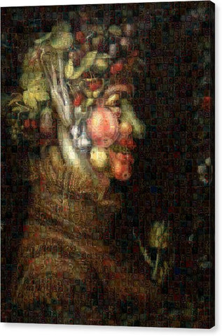 Tribute to Arcimboldo - 2 - Canvas Print - ALEFBET - THE HEBREW LETTERS ART GALLERY
