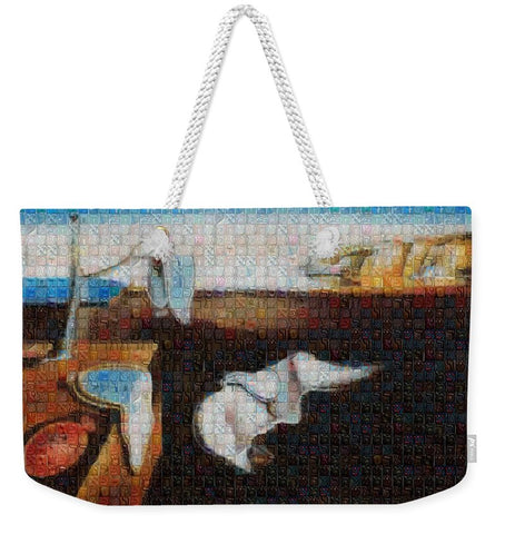 Tribute to Dali - 1 - Weekender Tote Bag - ALEFBET - THE HEBREW LETTERS ART GALLERY