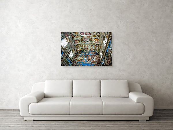Tribute to Michelangelo - Canvas Print - ALEFBET - THE HEBREW LETTERS ART GALLERY