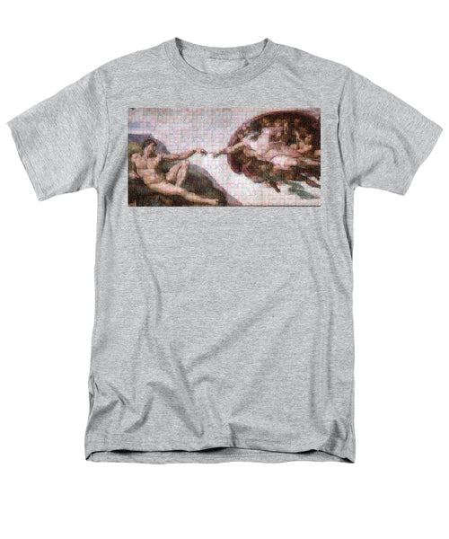 Tribute to Michelangelo - Men's T-Shirt  (Regular Fit) - ALEFBET - THE HEBREW LETTERS ART GALLERY