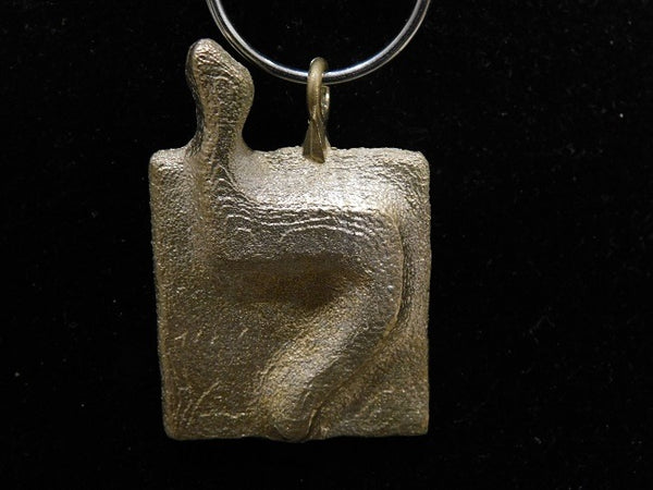 LAMED steel keychain - ALEFBET - THE HEBREW LETTERS ART GALLERY