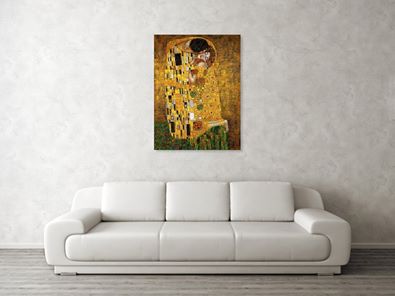 Tribute to Klimt - Canvas Print - ALEFBET - THE HEBREW LETTERS ART GALLERY