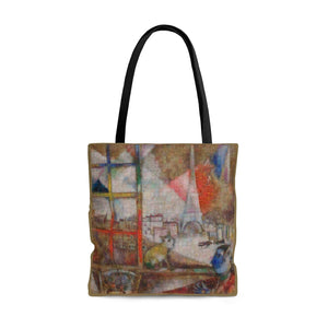 Chagall Paris Squared Tote Bag, photomosaic by Gabriele Levy