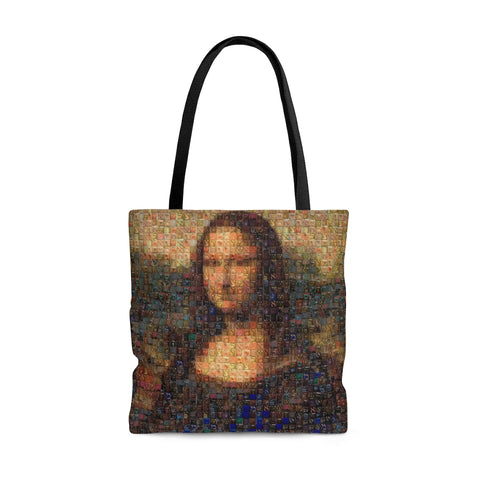 Monalisa squared Tote Bag, photomosaic by Gabriele Levy