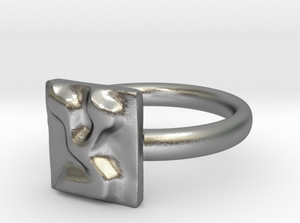 TZADI silver engagement ring - ALEFBET - THE HEBREW LETTERS ART GALLERY