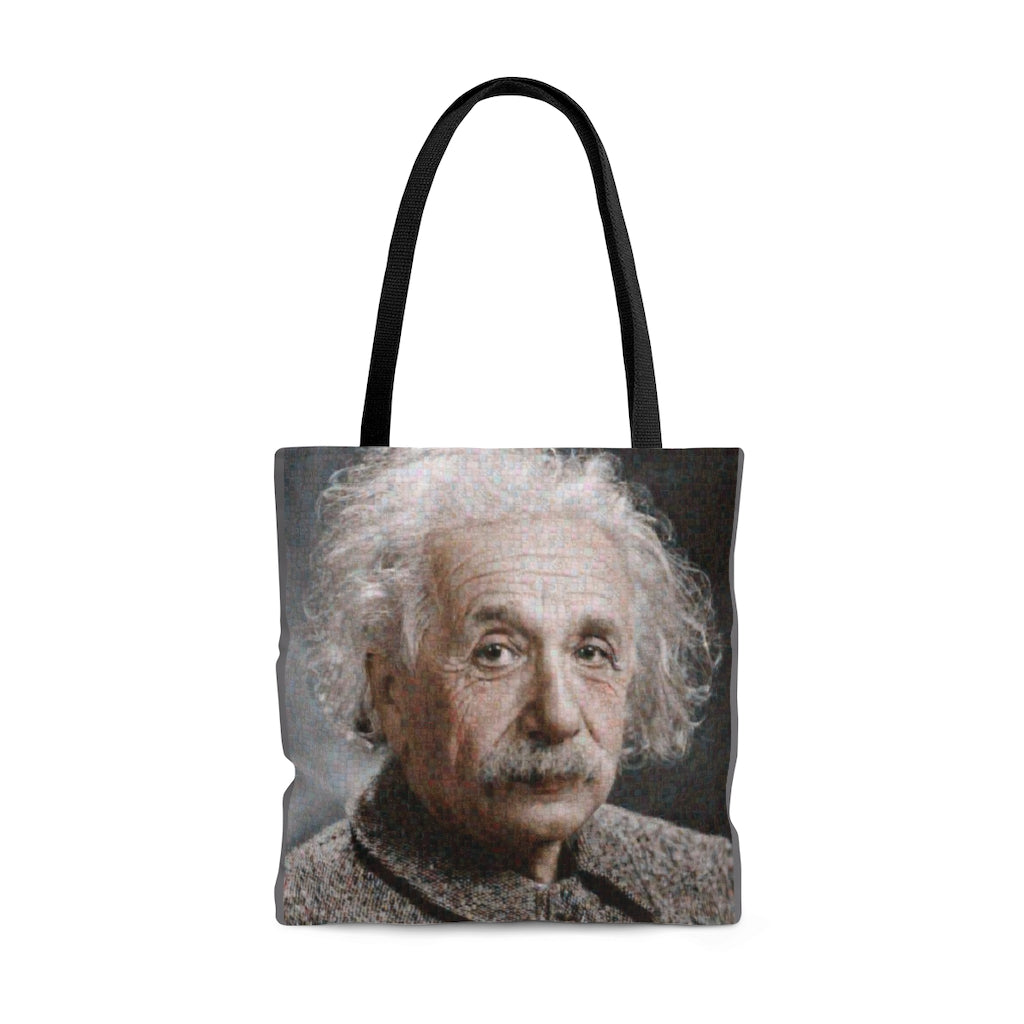 Einstein Squared Tote Bag, photomosaic by Gabriele Levy