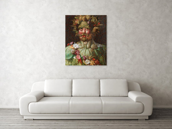 Tribute to Arcimboldo - 1 - Canvas Print - ALEFBET - THE HEBREW LETTERS ART GALLERY