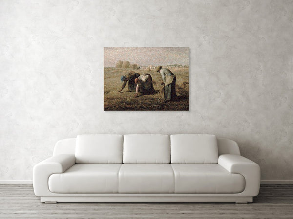 Tribute to Millet - Canvas Print - ALEFBET - THE HEBREW LETTERS ART GALLERY