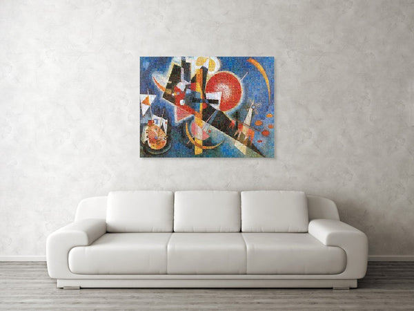 Tribute to Kandinsky - 3  - Canvas Print - ALEFBET - THE HEBREW LETTERS ART GALLERY