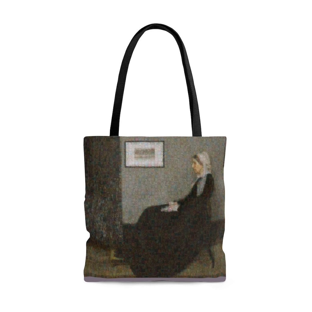 Abbot Squared Tote Bag, photomosaic by Gabriele Levy