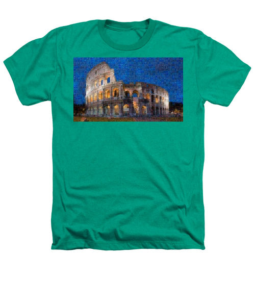 Colosseum at night - Heathers T-Shirt - ALEFBET - THE HEBREW LETTERS ART GALLERY