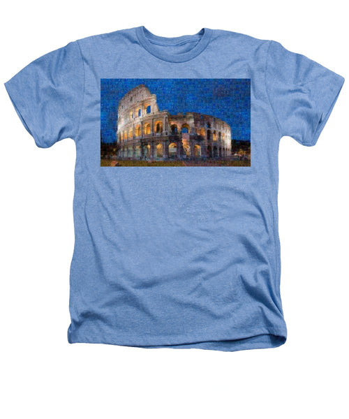 Colosseum at night - Heathers T-Shirt - ALEFBET - THE HEBREW LETTERS ART GALLERY