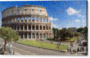 Colosseum - Canvas Print - ALEFBET - THE HEBREW LETTERS ART GALLERY