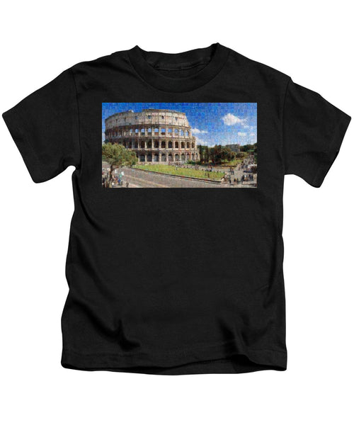 Colosseum - Kids T-Shirt - ALEFBET - THE HEBREW LETTERS ART GALLERY