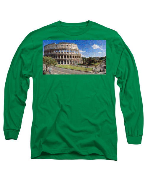 Colosseum - Long Sleeve T-Shirt - ALEFBET - THE HEBREW LETTERS ART GALLERY