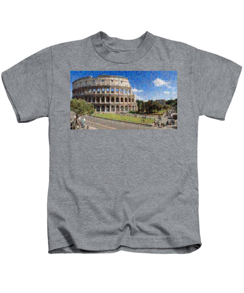 Colosseum - Kids T-Shirt - ALEFBET - THE HEBREW LETTERS ART GALLERY