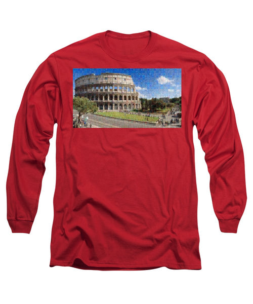 Colosseum - Long Sleeve T-Shirt - ALEFBET - THE HEBREW LETTERS ART GALLERY