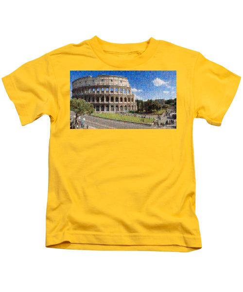 Colosseum - Kids T-Shirt - ALEFBET - THE HEBREW LETTERS ART GALLERY