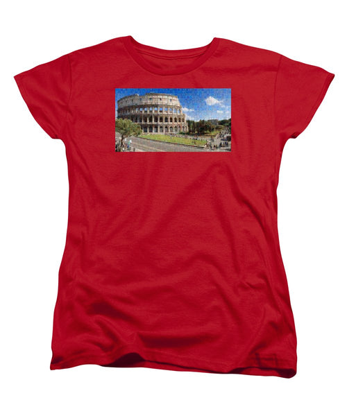 Colosseum - Women's T-Shirt (Standard Fit) - ALEFBET - THE HEBREW LETTERS ART GALLERY
