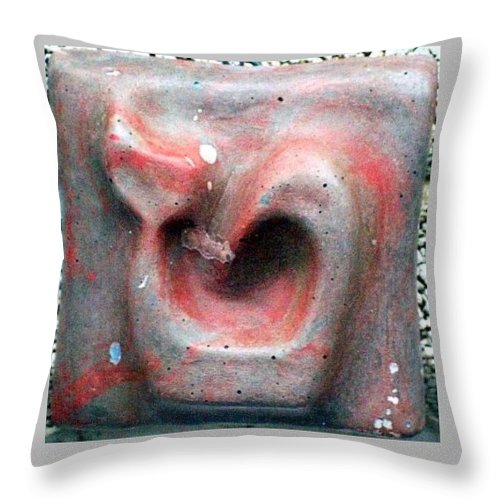 Concrete TET - Throw Pillow - ALEFBET - THE HEBREW LETTERS ART GALLERY