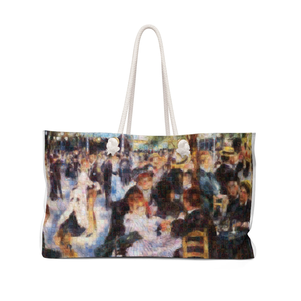 Renoir Weekend tote bag, photomosaic by Gabriele Levy