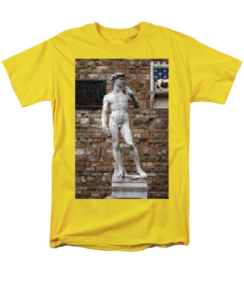 David - Men's T-Shirt  (Regular Fit) - ALEFBET - THE HEBREW LETTERS ART GALLERY