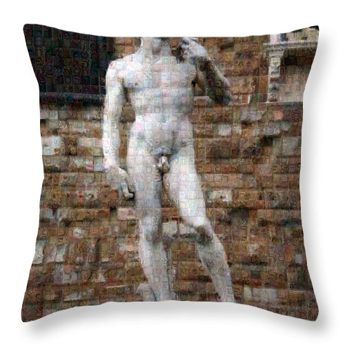 David - Throw Pillow - ALEFBET - THE HEBREW LETTERS ART GALLERY