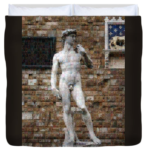 David - Duvet Cover - ALEFBET - THE HEBREW LETTERS ART GALLERY