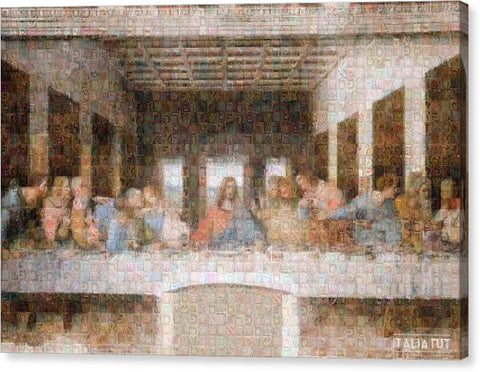 Last Supper - Canvas Print - ALEFBET - THE HEBREW LETTERS ART GALLERY