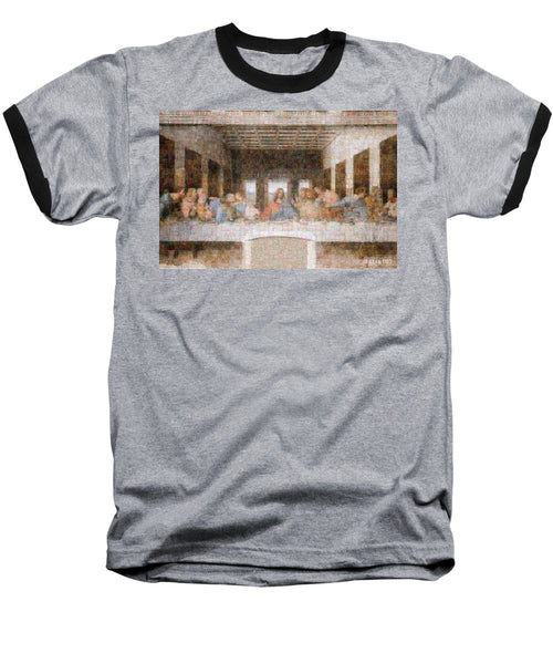 Last Supper - Baseball T-Shirt - ALEFBET - THE HEBREW LETTERS ART GALLERY