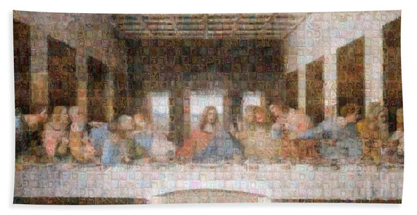 Last Supper - Bath Towel - ALEFBET - THE HEBREW LETTERS ART GALLERY
