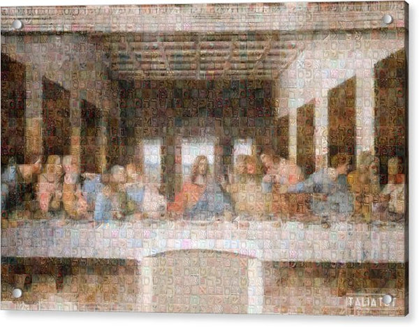 Last Supper - Acrylic Print - ALEFBET - THE HEBREW LETTERS ART GALLERY