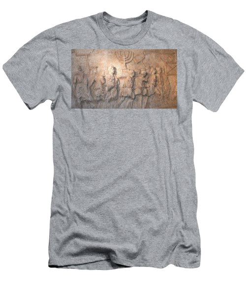Menorah Titus Arch Rome - T-Shirt - ALEFBET - THE HEBREW LETTERS ART GALLERY