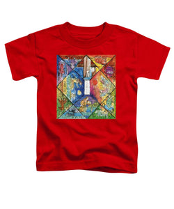 Omaggio a Lele Luzzati - Toddler T-Shirt - ALEFBET - THE HEBREW LETTERS ART GALLERY