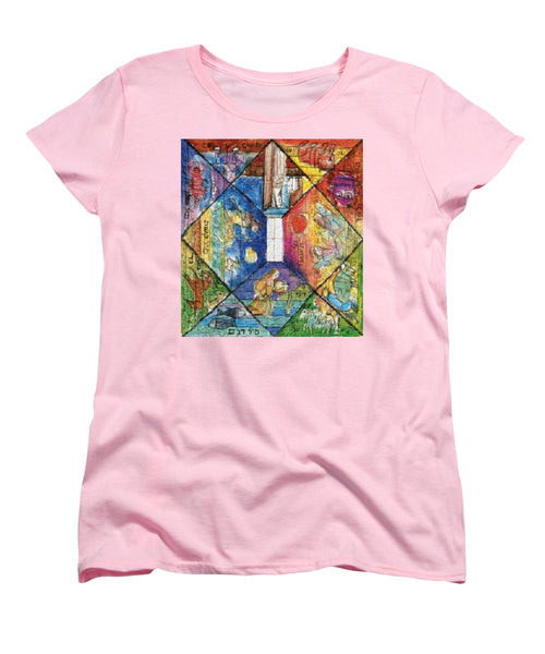 Omaggio a Lele Luzzati - Women's T-Shirt (Standard Fit) - ALEFBET - THE HEBREW LETTERS ART GALLERY
