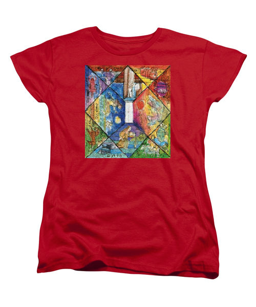 Omaggio a Lele Luzzati - Women's T-Shirt (Standard Fit) - ALEFBET - THE HEBREW LETTERS ART GALLERY