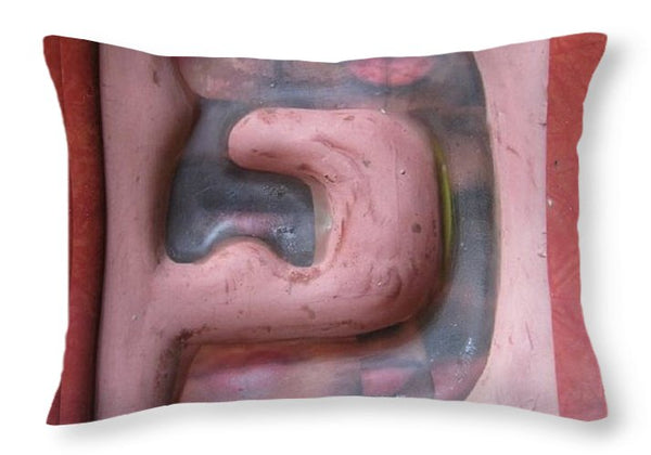PE, mouth - Throw Pillow - ALEFBET - THE HEBREW LETTERS ART GALLERY