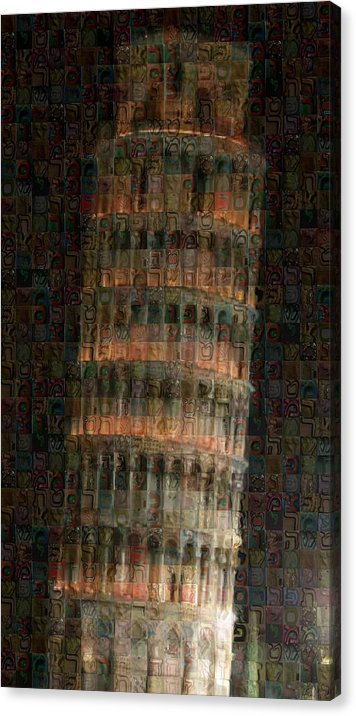 Pisa Tower - Canvas Print - ALEFBET - THE HEBREW LETTERS ART GALLERY