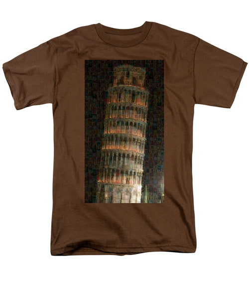 Pisa Tower - Men's T-Shirt  (Regular Fit) - ALEFBET - THE HEBREW LETTERS ART GALLERY