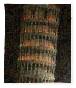 Pisa Tower - Blanket - ALEFBET - THE HEBREW LETTERS ART GALLERY