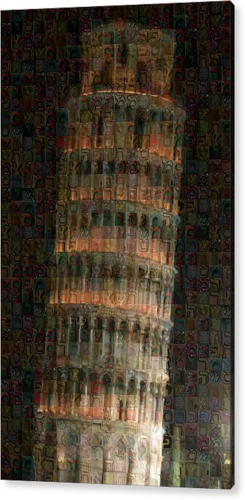 Pisa Tower - Acrylic Print - ALEFBET - THE HEBREW LETTERS ART GALLERY