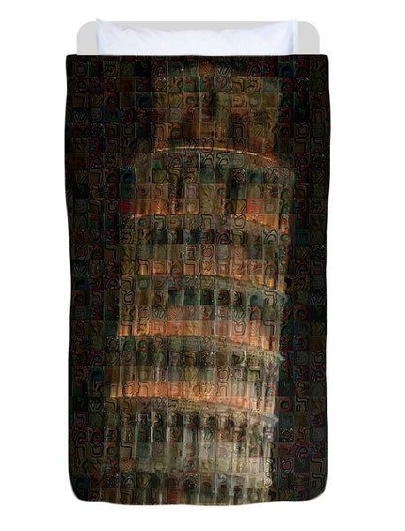 Pisa Tower - Duvet Cover - ALEFBET - THE HEBREW LETTERS ART GALLERY