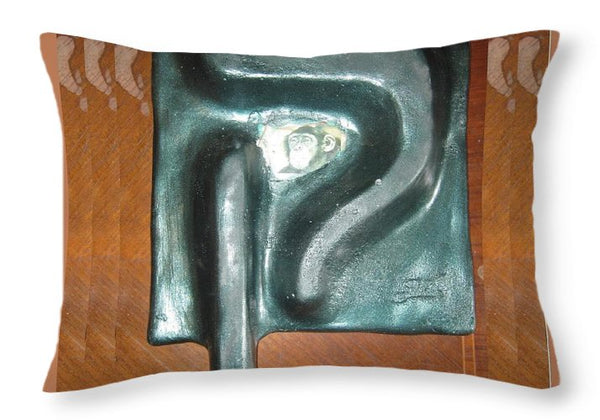 QOF,monkey - Throw Pillow - ALEFBET - THE HEBREW LETTERS ART GALLERY