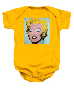 Tribute to Andy Warhol - 1 - Baby Onesie - ALEFBET - THE HEBREW LETTERS ART GALLERY