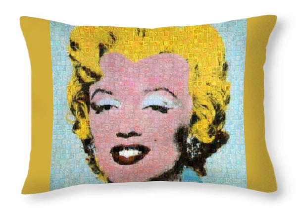 Tribute to Andy Warhol - 1 - Throw Pillow - ALEFBET - THE HEBREW LETTERS ART GALLERY
