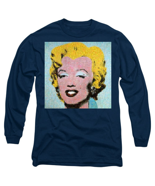 Tribute to Andy Warhol - 1 - Long Sleeve T-Shirt - ALEFBET - THE HEBREW LETTERS ART GALLERY